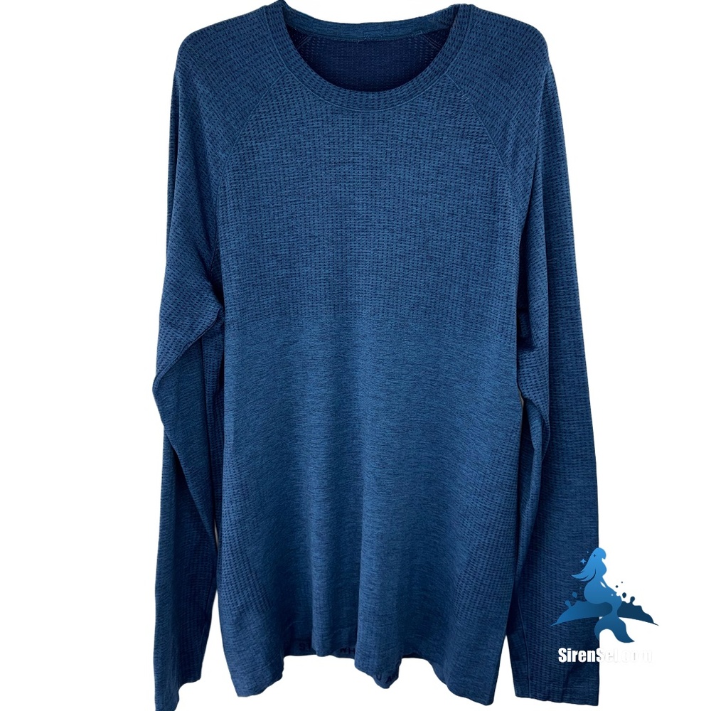 1203 lululemon Metal Vent Tech Long Sleeve Shirt – XL – Night Sea Soft Denim
